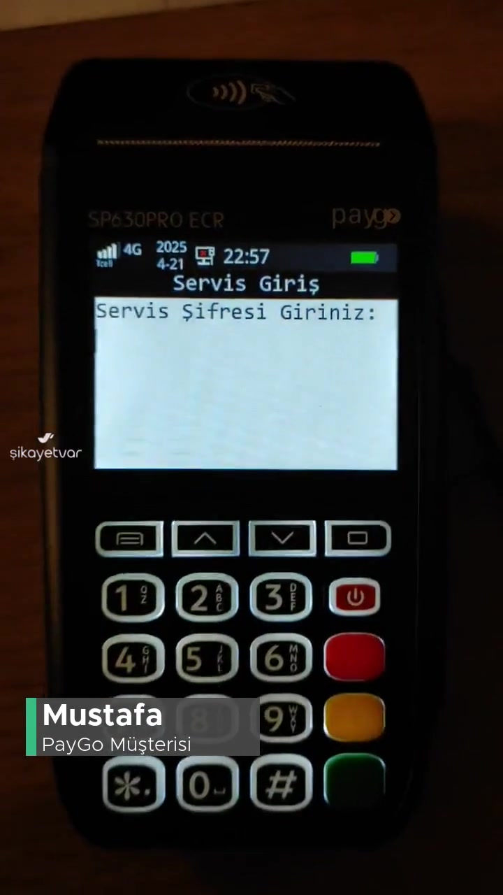 Paygo Sp630 Pro Ecr Servis Şifresi Giriniz Hatası! videonun kapak resmi