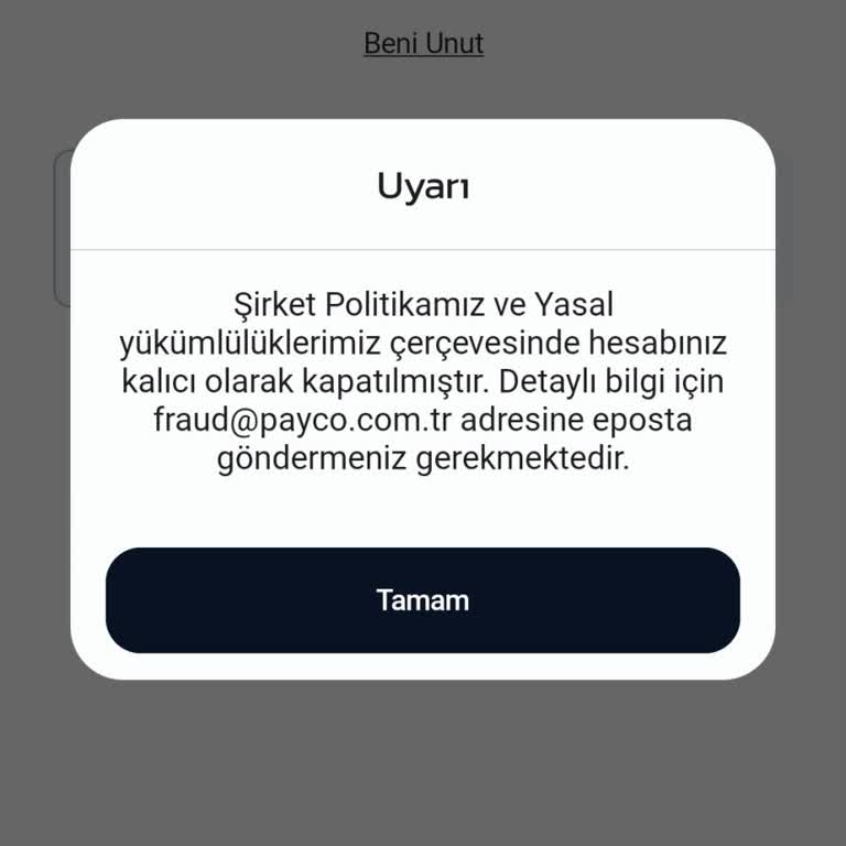 Hesabım Aniden Kapatıldı Destek Alamıyorum