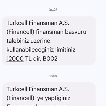 Turkcell Finansal Limit Sorunu Ve Müşteri Hizmetlerinde Çözüm Bulunamaması