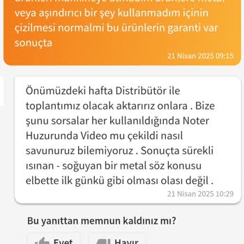 Garanti Kapsamındaki Neoflam Tencerelerde Çizilme Sorunu Ve Yetersiz Satıcı Desteği