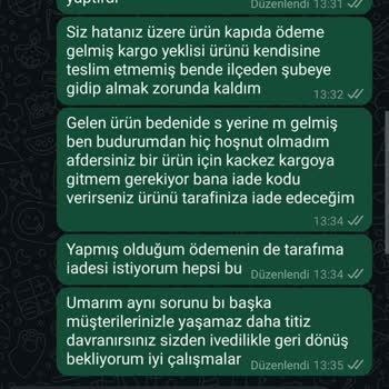 Satıcı İlgisizliği Ve Hatalı Ürün Gönderimi Sonrası Çözüm Sunulmaması