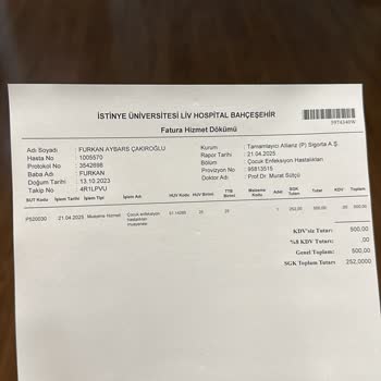 Allianz Tamamlayıcı Sağlık Sigortasında Anlaşmalı Hastanede Ek Ücret Sürprizi