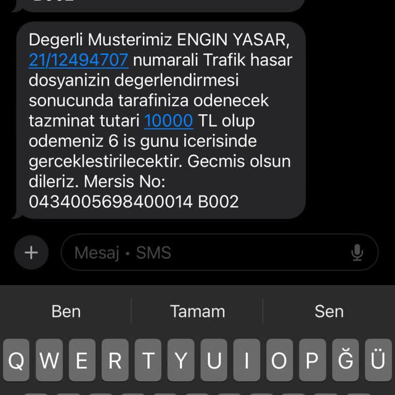Değer Kaybı Ödemesi Mağduriyeti Sigorta Şirketine Güvenim Kalmadı