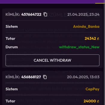 Para Çekme Talebim Günlerdir Bekletiliyor Mağdurum