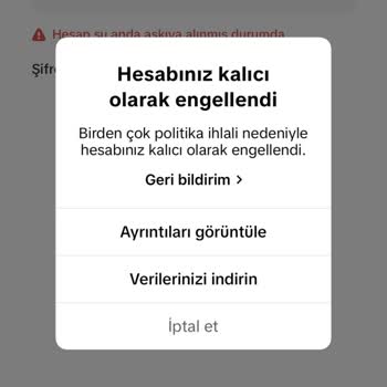 Hiçbir İhlal Olmadan Hesabım Kapatıldı, Anılarıma Erişemiyorum