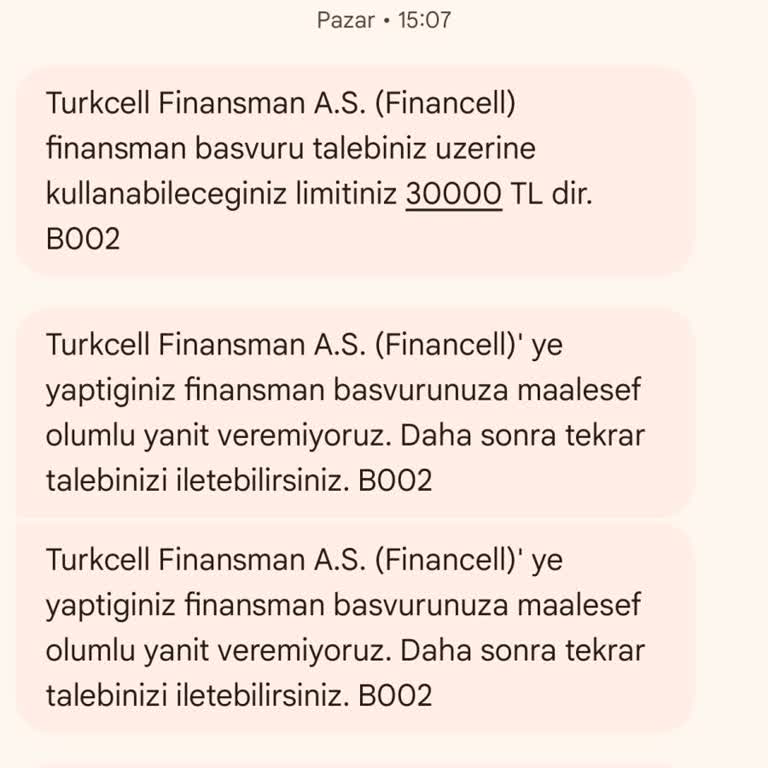 Financell Limitim Onaylandı, Alışverişte Kullanamadım