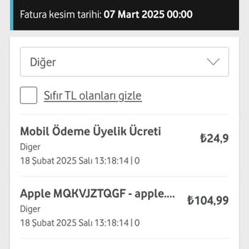 Vodafone Üzerinden Bilgim Dışında İtunes Ücretlendirmesi Ve İade Talebi