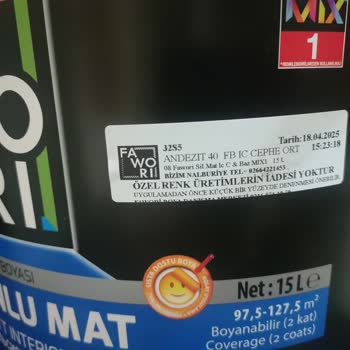 Fawori Andezit 40 Renk Hayal Kırıklığı Ve Yanıltıcı Renk Kartelası