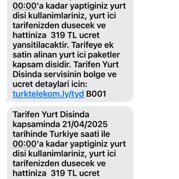 Yurt Dışı İnternet Paketim Çalışmadı, Haksız Fatura Yansıtıldı