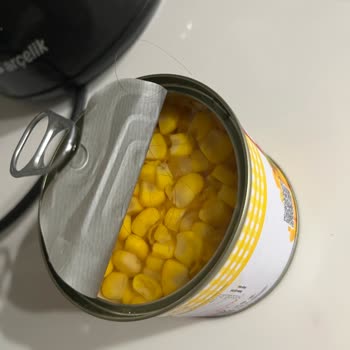 Konserve Mısırın İçinden Saç Çıktı