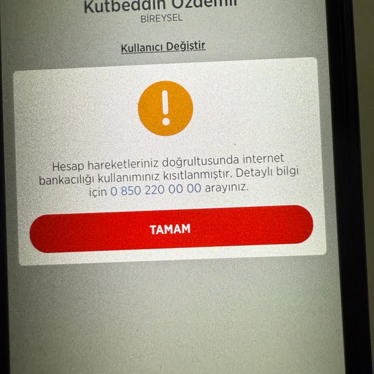Ziraat Bankası'nda Güvenlik Blokesi Nedeniyle Mağduriyet Ve İletişim Eksikliği