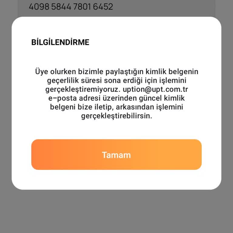 Kimlik Güncellemesi Sonrası Para Transferi Yapılamıyor