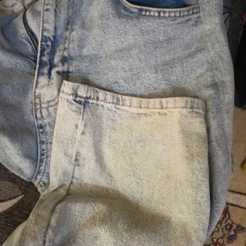 Trendyolmilla Erkek Kot Pantolon Kısa Sürede Sarardı, Renk Farklılığı Yaşadım