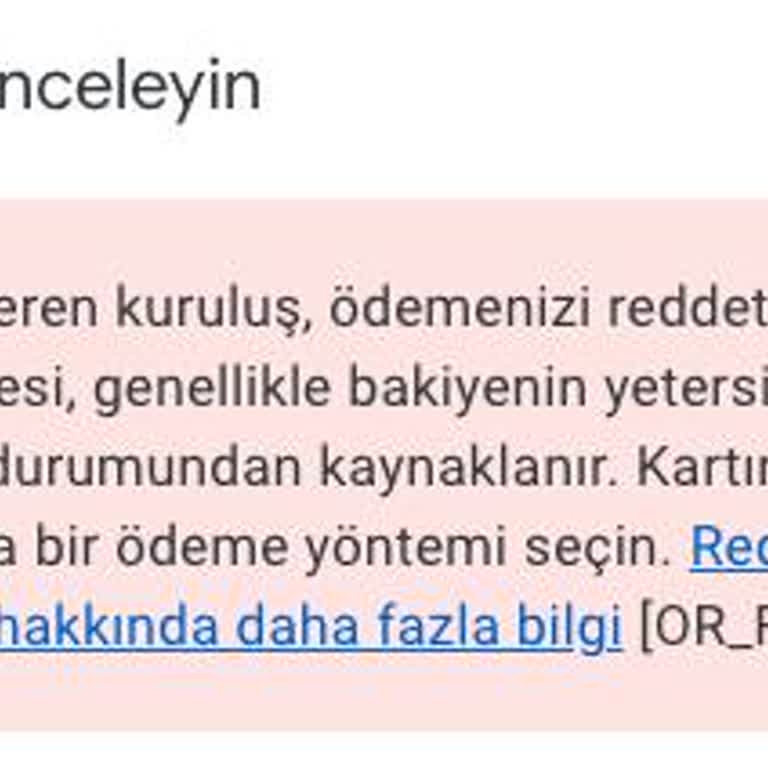 Sanal Kart Sorunu Ve Yetersiz Müşteri Hizmetleri Nedeniyle Güven Kaybı