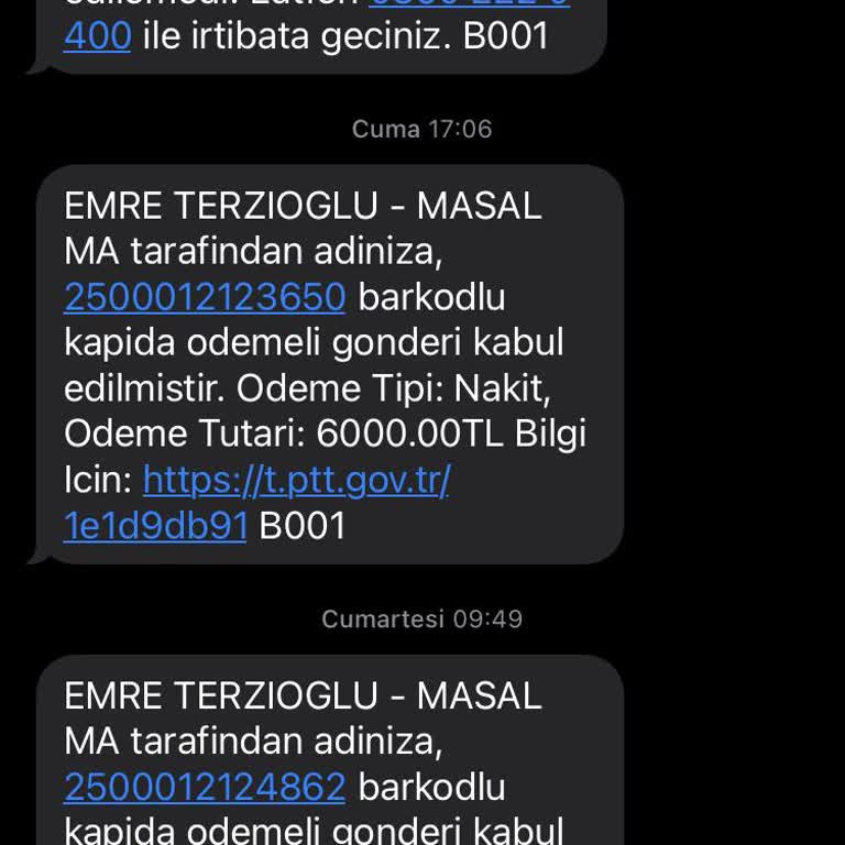 PTT Kargo Teslimatında Gecikme Ve Bilgilendirme Sorunu