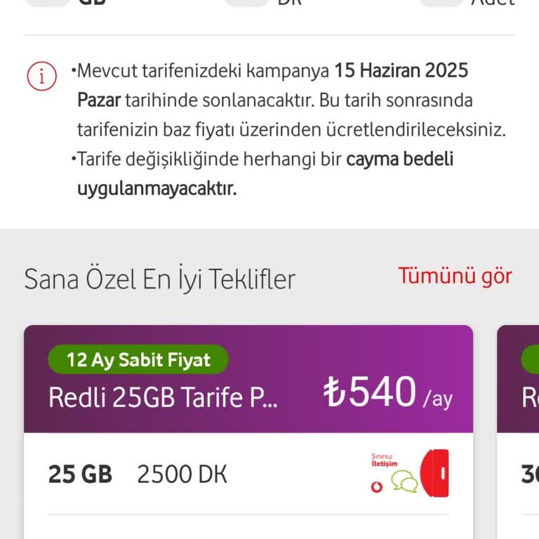 Taahhüt Sonrası Uygun Fiyatlı Ve İçeriği Zengin Paket Beklentisi