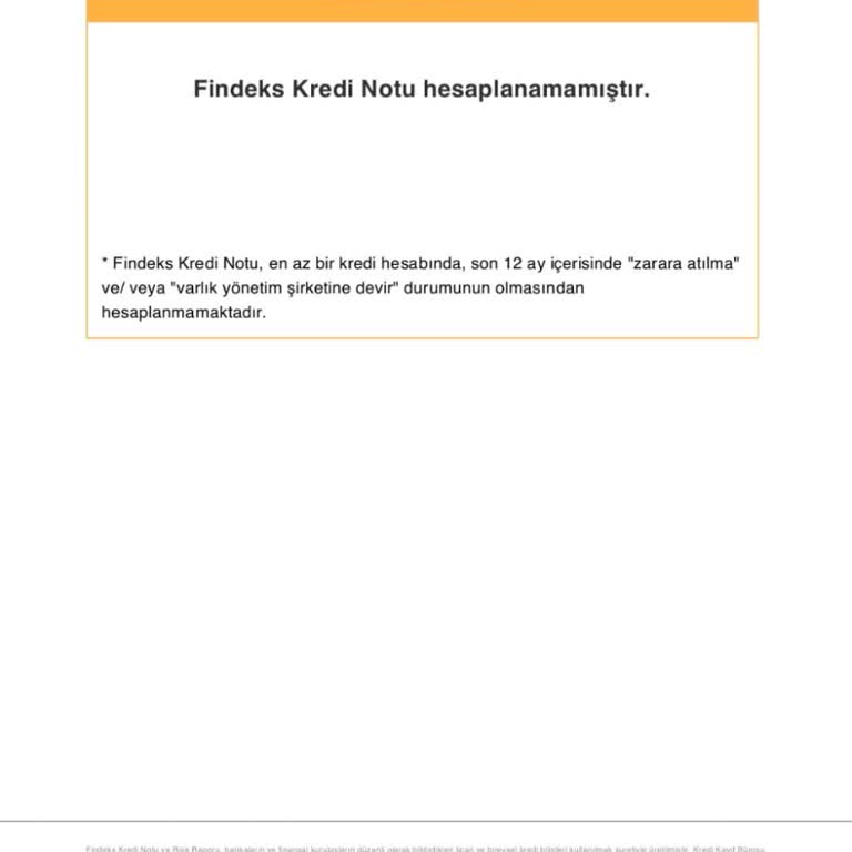 Findeks Kredi Notum Güncellenmiyor, Sorunum Çözülmüyor