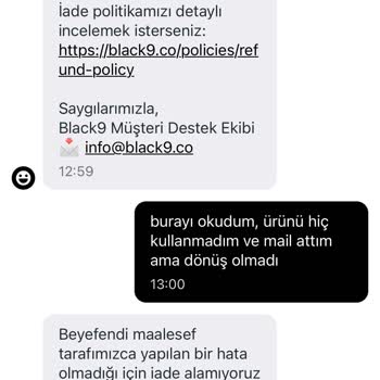 İade Ve Değişim Sürecinde İletişim Ve Güven Sorunu Yaşadım