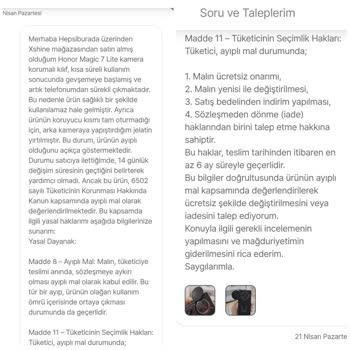 Hepsiburada Ayıplı Ürün Ve Yasal Hakların İhlali Nedeniyle Mağduriyet