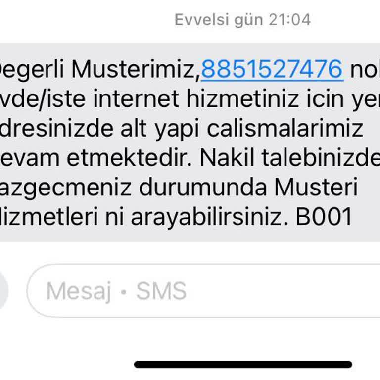 Türk Telekom Altyapı Sorunu Ve Hizmet Eksikliği