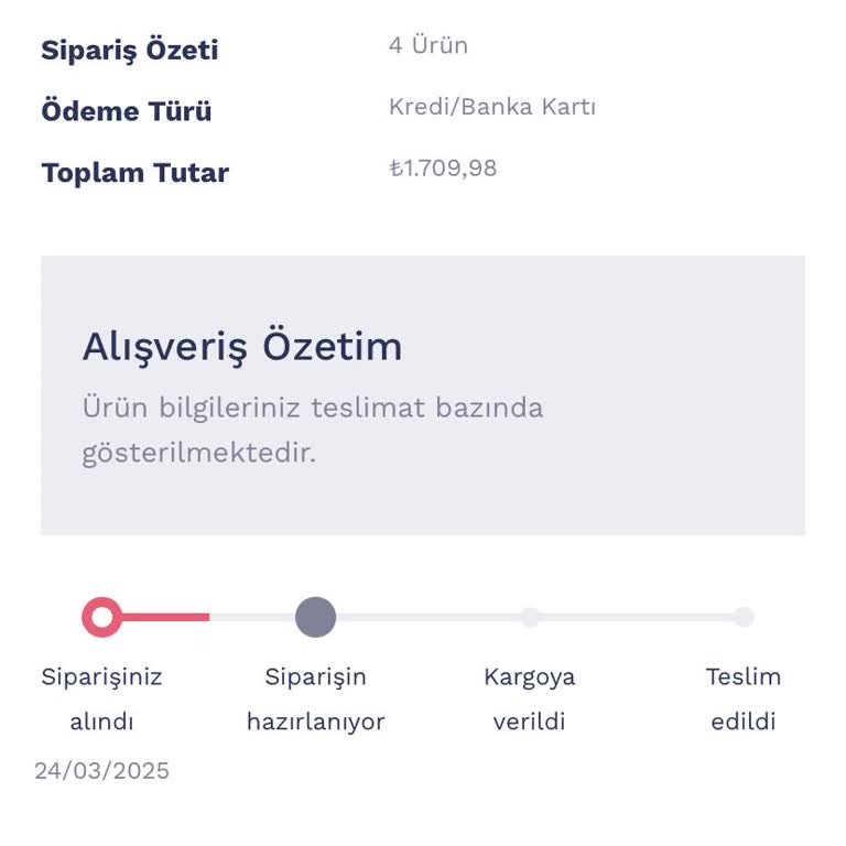 Siparişim Bir Ay Geçmesine Rağmen Hazırlanmadı
