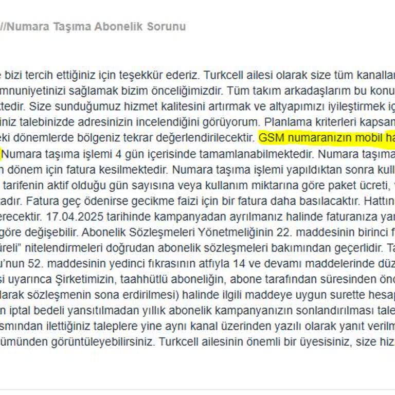 Turkcell’de Kapsama Sorunu Ve Yetersiz Müşteri Hizmeti Nedeniyle Mağduriyet