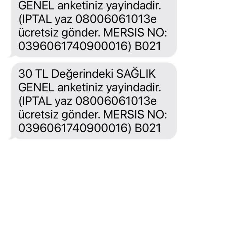 Anketcepte.com 'dan Gelen SMS'lerin Kalıcı Olarak İptal Edilmemesi
