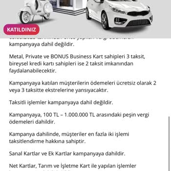 Denizbank Bonus Business Kart Taksit Kampanyası Mağduriyeti