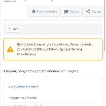 E-devlet Üzerinden Elektrik Aboneliği Başlatılamıyor, Sürekli Hata Alıyorum