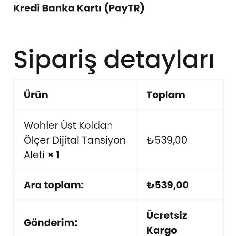 Siparişim Kargolanmadı Wohler Türkiye Müşteri Hizmetlerine Ulaşamıyorum