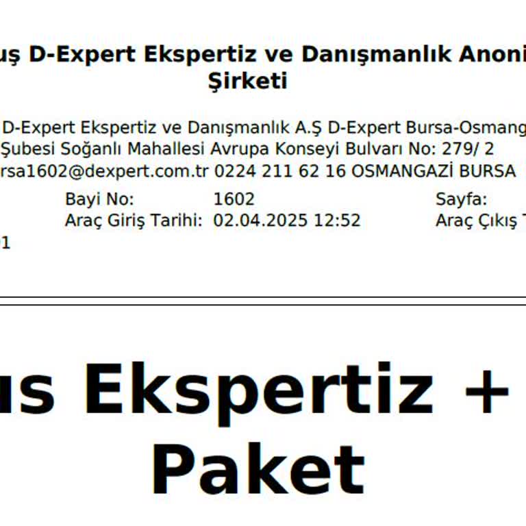 D Expert Ekspertiz Hatası: Kırık Yağ Çubuğu Fark Edilmedi, Güvenim Sarsıldı