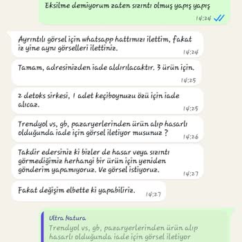 Kırık Ve Sızan Ürünler İçin Çözüm Bulamıyorum Kargo Ücreti De İade Edilmedi