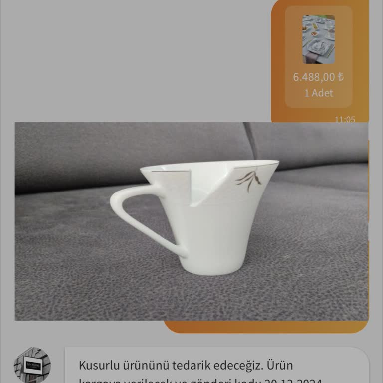 Kırık Gelen Kahvaltı Takımım 4 Aydır Tedarik Edilmiyor, Mağduriyetim Giderilmiyor