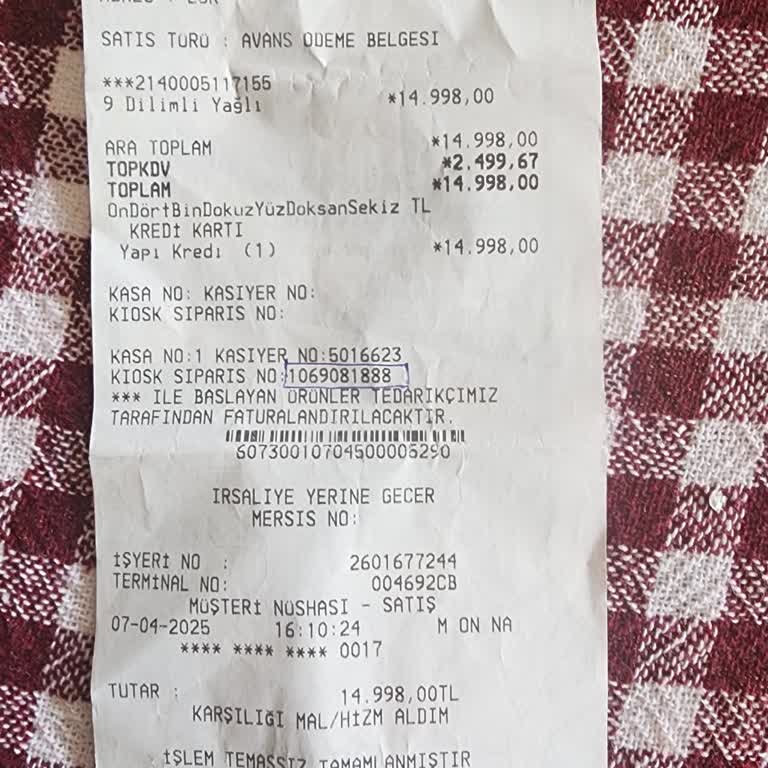 Koçtaş'tan Alınan Ürünün Teslim Edilmemesi Ve Para İadesinin Yapılmaması