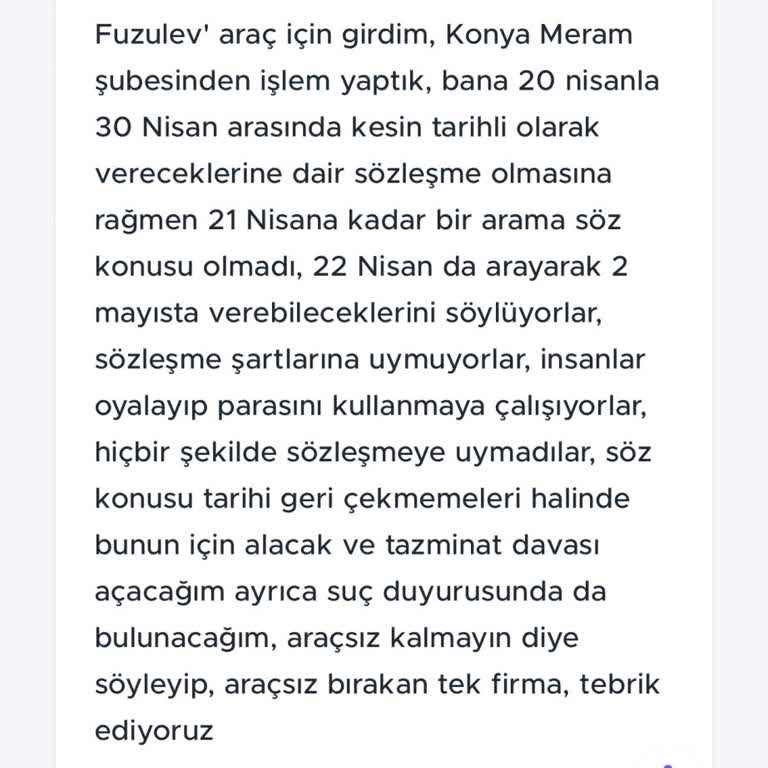 Sözleşmeye Uymayan Teslimat Tarihi Ve Müşteri Mağduriyeti