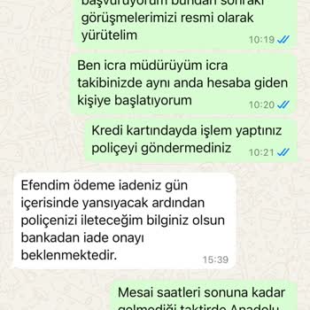 Ödeme Yapıldı, Poliçe Düzenlenmedi Ve Geri Dönüş Sağlanmadı