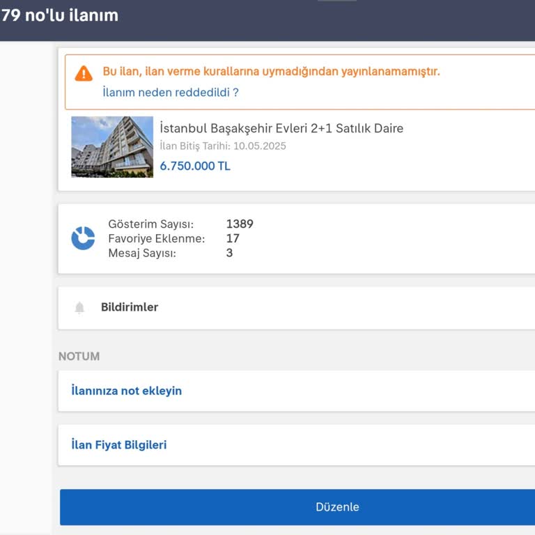 Sahibinden İlan Engeli İşimizi Olumsuz Etkiliyor