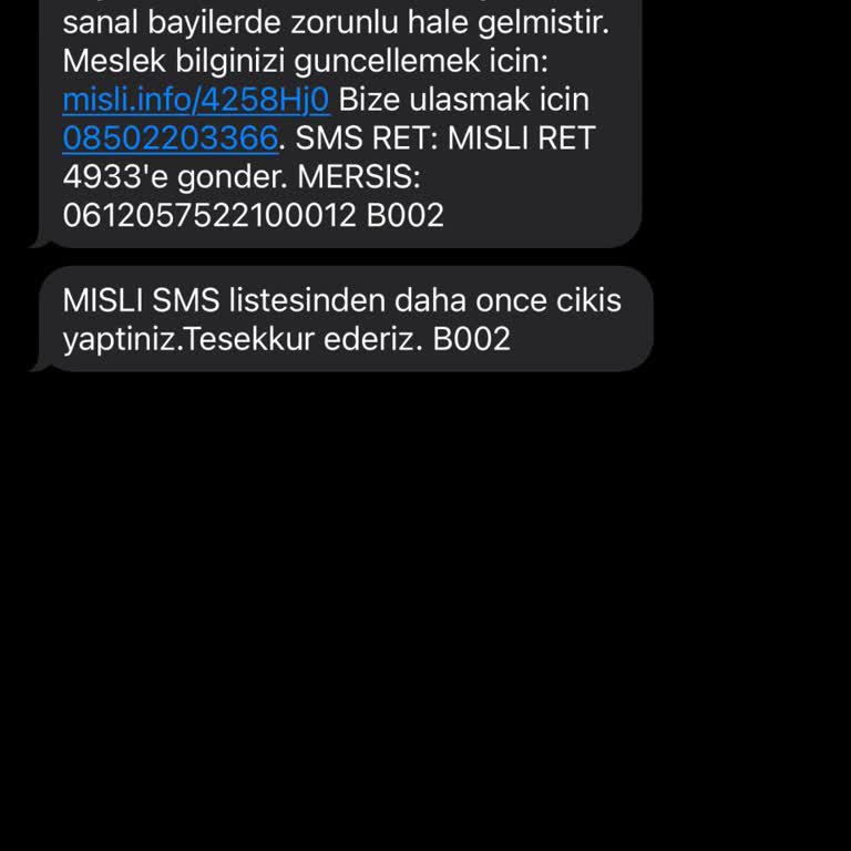Çıkış Yapmama Rağmen Tekrar Bilgilendirme SMS'i Alıyorum