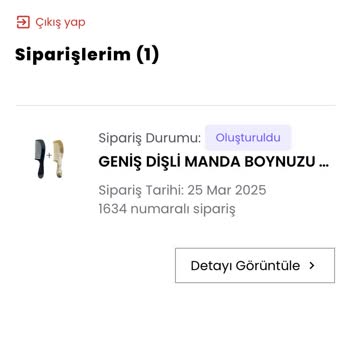 Sipariş Verdiğim Kemik Taraklar Bir Ay Geçmesine Rağmen Gönderilmedi