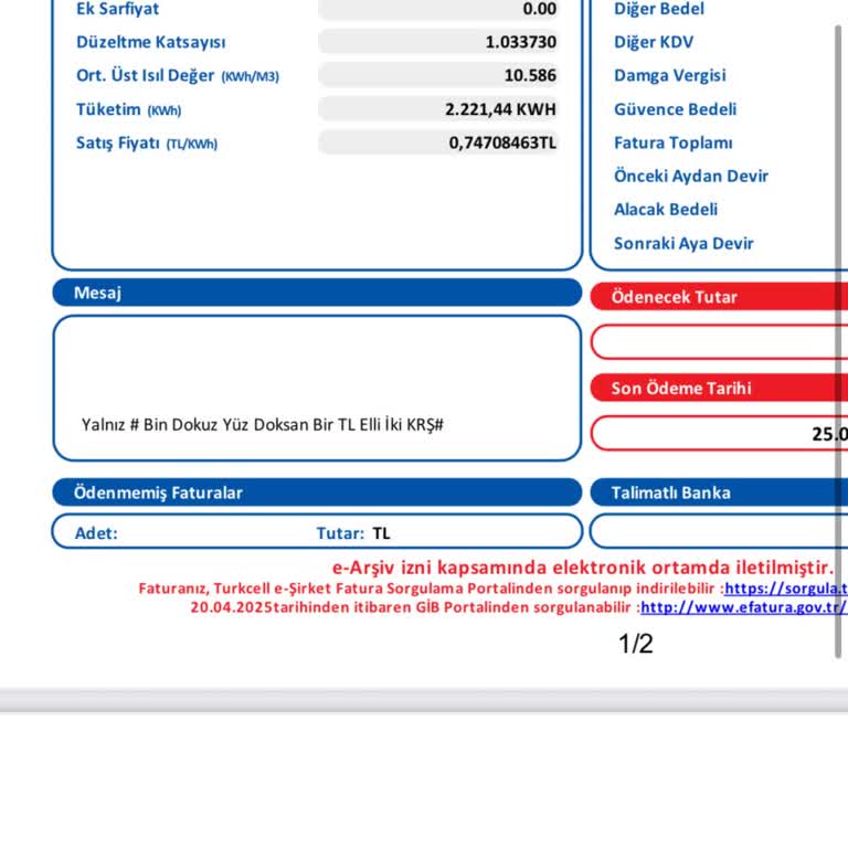 Devlet Desteği Faturamda Yer Almıyor, İnceleme Talep Ediyorum