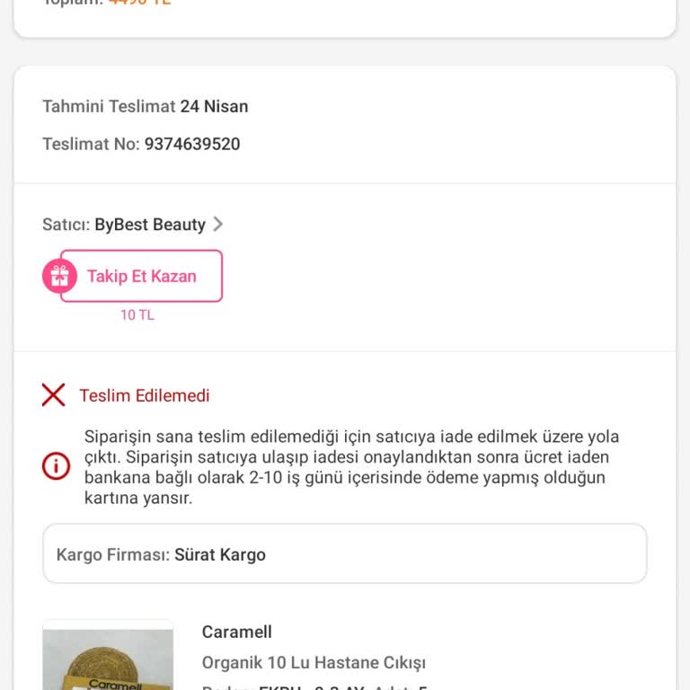 Siparişimin Teslimatı Geri Çekildi, Kargo Ve Satıcıdan Mağduriyet Yaşıyorum