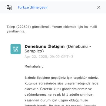 Kargo Teslim Edilmedi, Çözüm Sunulmadı