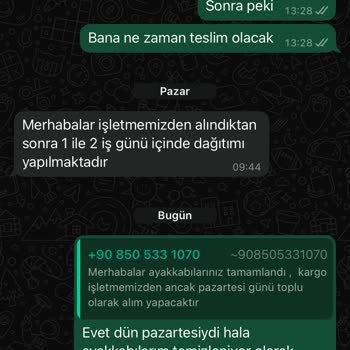 Ayakkabılarım Teslim Edilmedi, İletişim Sorunu Yaşadım