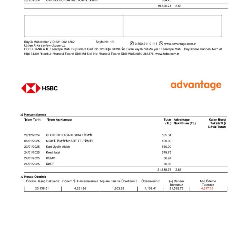 Yıllardır Aktif Müşteriden Alınan Kart Aidatının İadesini Talep Ediyorum