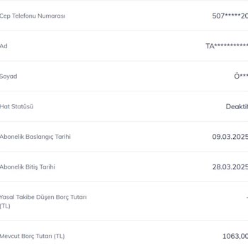 Hattımı İptal Ettirdikten Sonra Yüksek Fatura Ve İletişim Sorunu