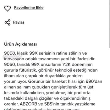 SuperStep New Balance Ayakkabı Konusunda Eksik Bilgilendirme