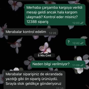 Sipariş Verdiğim Ürünler Teslim Edilmedi Firma İletişime Geçmiyor