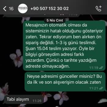 Sipariş Verdiğim Ürünler Teslim Edilmedi Firma İletişime Geçmiyor