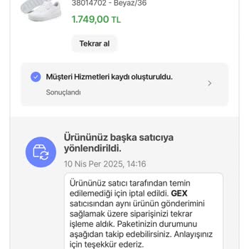 Siparişlerimde Sürekli Yanlış Numara Ve Gecikme Yaşadım, İade Süreçleri Yorucu