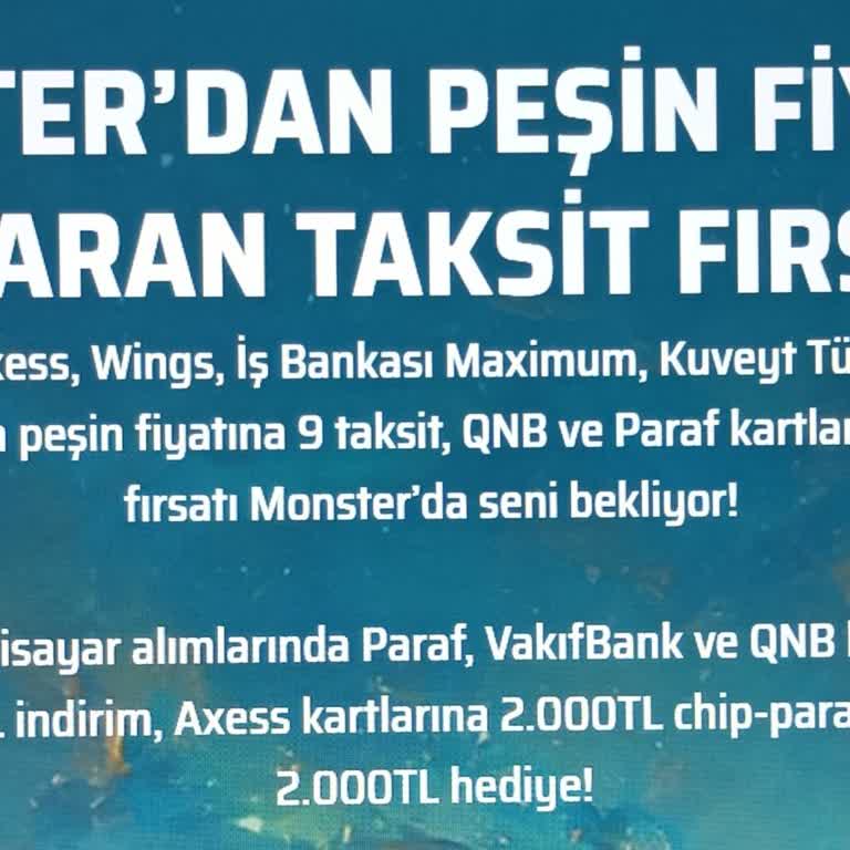 Monster Chip Para Kampanyasında Eksik Ve Yanıltıcı Bilgilendirme Nedeniyle Mağduriyet